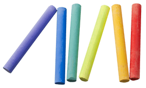 Colorful Chalk Pieces PNG image with transparent background
