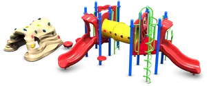 Colorful Childrens Playground Equipment PNG Image