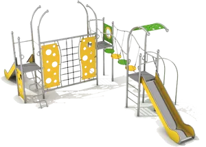 Colorful Childrens Playground Equipment PNG Image