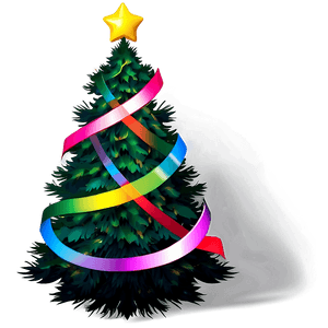 Colorful Christmas Tree PNG fhk35 PNG with transparent background