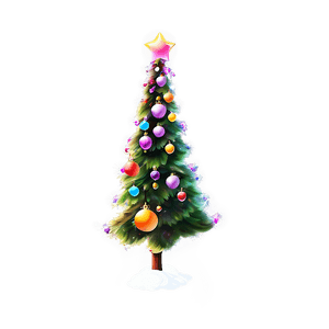 Colorful Christmas Tree PNG ibv PNG with transparent background