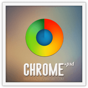 Colorful Chrome Logo Design PNG image with transparent background