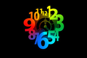 Colorful Clockwork Abstract PNG image with transparent background