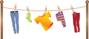Clothes On A Clothesline Clipart, HD Png Download PNG with transparent background