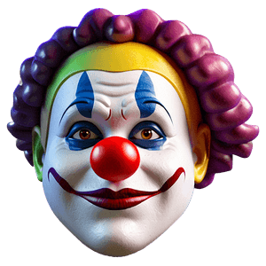 Colorful Clown Emoji PNG rsj76 PNG image with transparent background