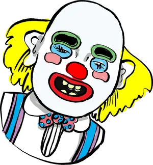 Colorful Clown Illustration PNG Image