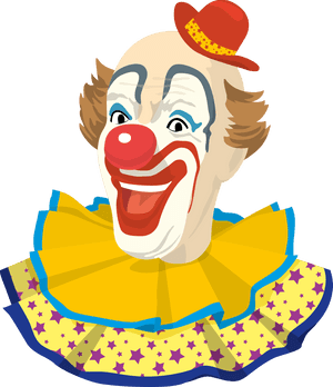 Mis Laminas Para Decoupage - Vintage Clown PNG image with transparent background