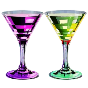 Colorful Cocktail Glass Png Mgt8 PNG Image