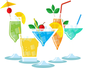 Garnish Soft Drink Party, HD Png Download PNG