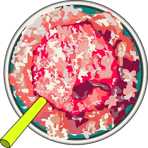 Colorful Cocktail Top View PNG Image