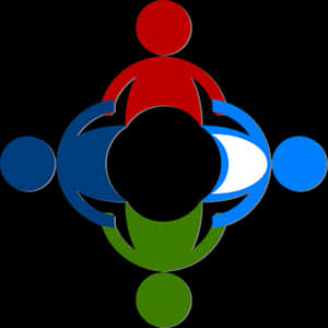 Colorful Community Graphic PNG image with transparent background