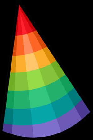 Colorful Cone Party Hat PNG image with transparent background