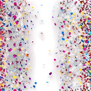 Colorful Confetti A PNG Image