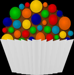 Colorful Confetti Cup Graphic PNG image with transparent background
