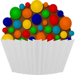 Colorful Confetti Cup Graphic PNG Image