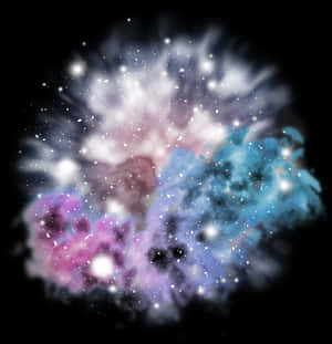 Colorful Cosmic Explosion PNG image with transparent background