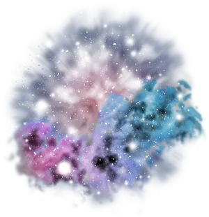 Colorful Cosmic Explosion PNG Image