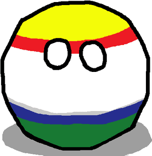 Colorful Countryball Character PNG image with transparent background