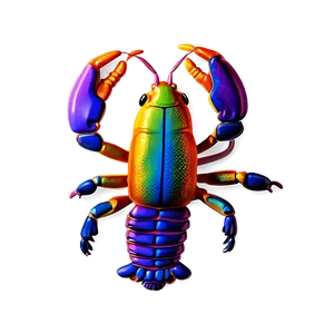 Colorful Crawfish Pattern Png Hqh PNG Image