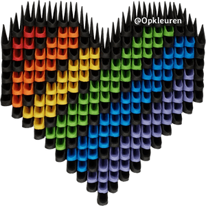Transparent Rainbow Heart Png - Pixel Art Pixel Rainbow Heart, Png Download PNG image with transparent background