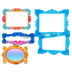 Colorful Cute Frame Png Rkn PNG Image