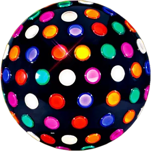 Colorful Disco Ball Lights PNG Image