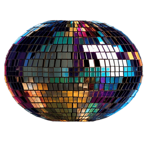 Colorful Disco Ball Sparkle PNG image with transparent background