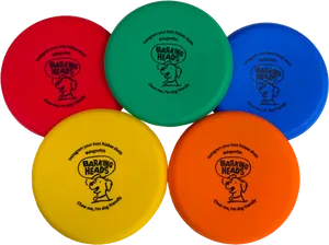 Colorful Dog Friendly Frisbees PNG Image