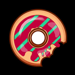 Colorful Donut Illustration PNG image with transparent background