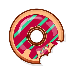 Colorful Donut Illustration PNG Image