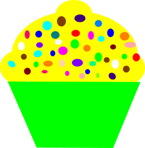 Cupcake Clipart Yellow - Yellow Cupcake Clipart Png, Transparent Png PNG image with transparent background