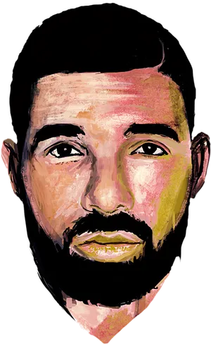 Colorful Drake Illustration PNG Image