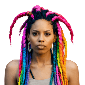 Colorful Dreads Ideas PNG wen1 PNG image with transparent background