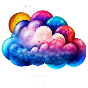 Colorful Dream Cloud Png Mcy84 PNG Image