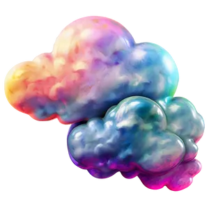 Colorful Dream Cloud Png Vvv PNG Image