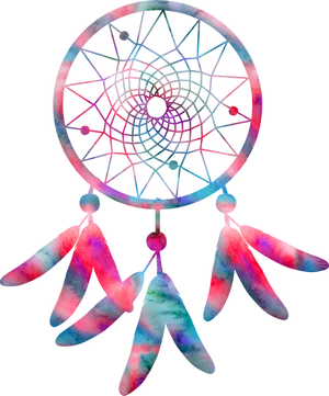 Colorful Dreamcatcher Transparent Background PNG Image