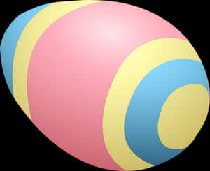 Colorful Easter Egg Graphic PNG image with transparent background