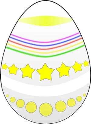 Colorful Easter Egg Graphic PNG Image