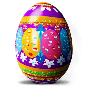 Colorful Easter Egg PNG hbc97 PNG image with transparent background