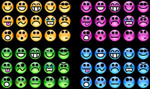 Colorful_ Emoji_ Collection PNG image with transparent background