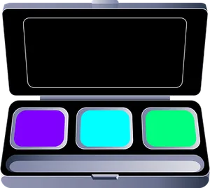 Colorful Eyeshadow Palette Graphic PNG Image