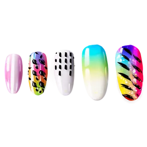 Colorful Fake Nails Png Knl PNG Image