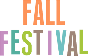 Colorful Fall Festival Logo PNG image with transparent background