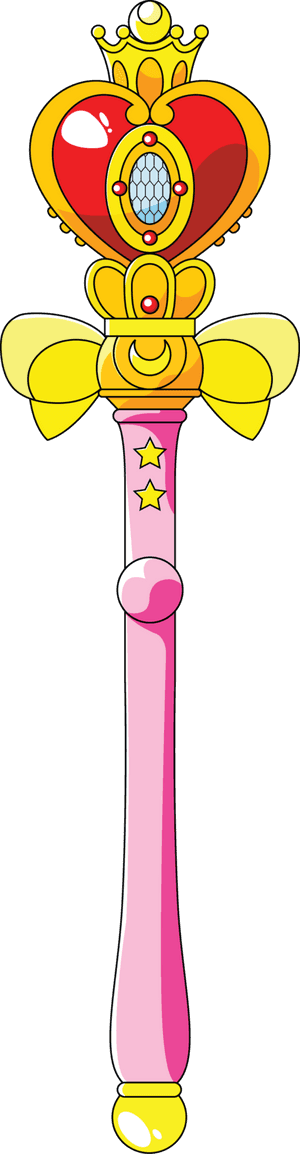 Spiral Heart Moon Rod By Sayurixsama-d506px0 - Transparent Sailor Moon Wand, HD Png Download PNG