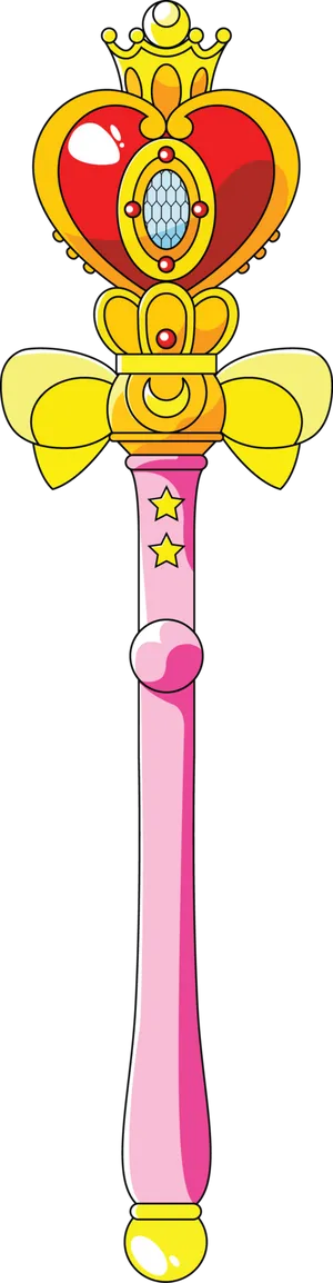 Colorful Fantasy Magical Wand PNG Image