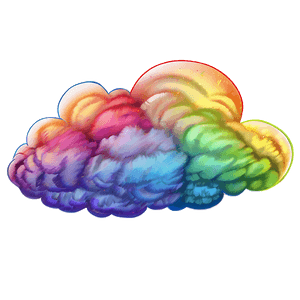 Colorful Fart Cloud Drawing PNG 91 PNG
