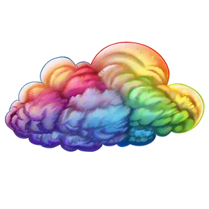 Colorful Fart Cloud Drawing Png 91 PNG Image