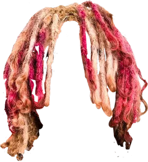 Colorful Felted Dreadlocks PNG Image