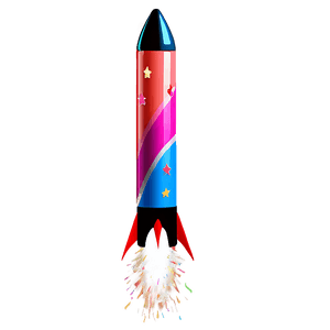 Colorful Firework Rocket PNG 06212024 PNG