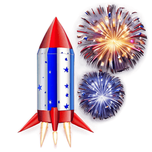 Colorful Firework Rocket PNG jsn PNG